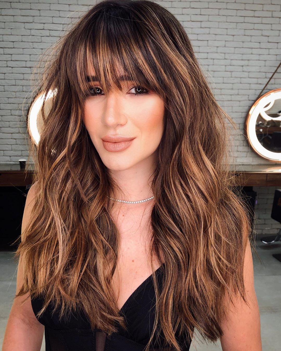 50 Prettiest Long Layered Haircuts with Bangs for 2024 - Hair Adviser