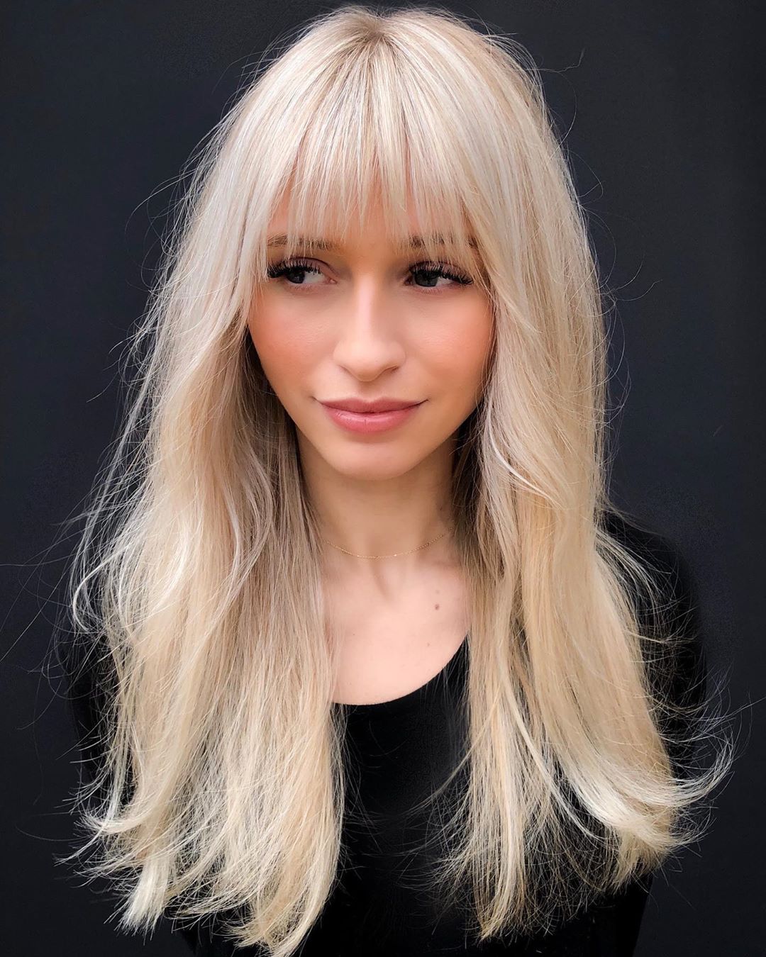 30+ Long Blonde Layered Hair With Bangs | Fashion Style