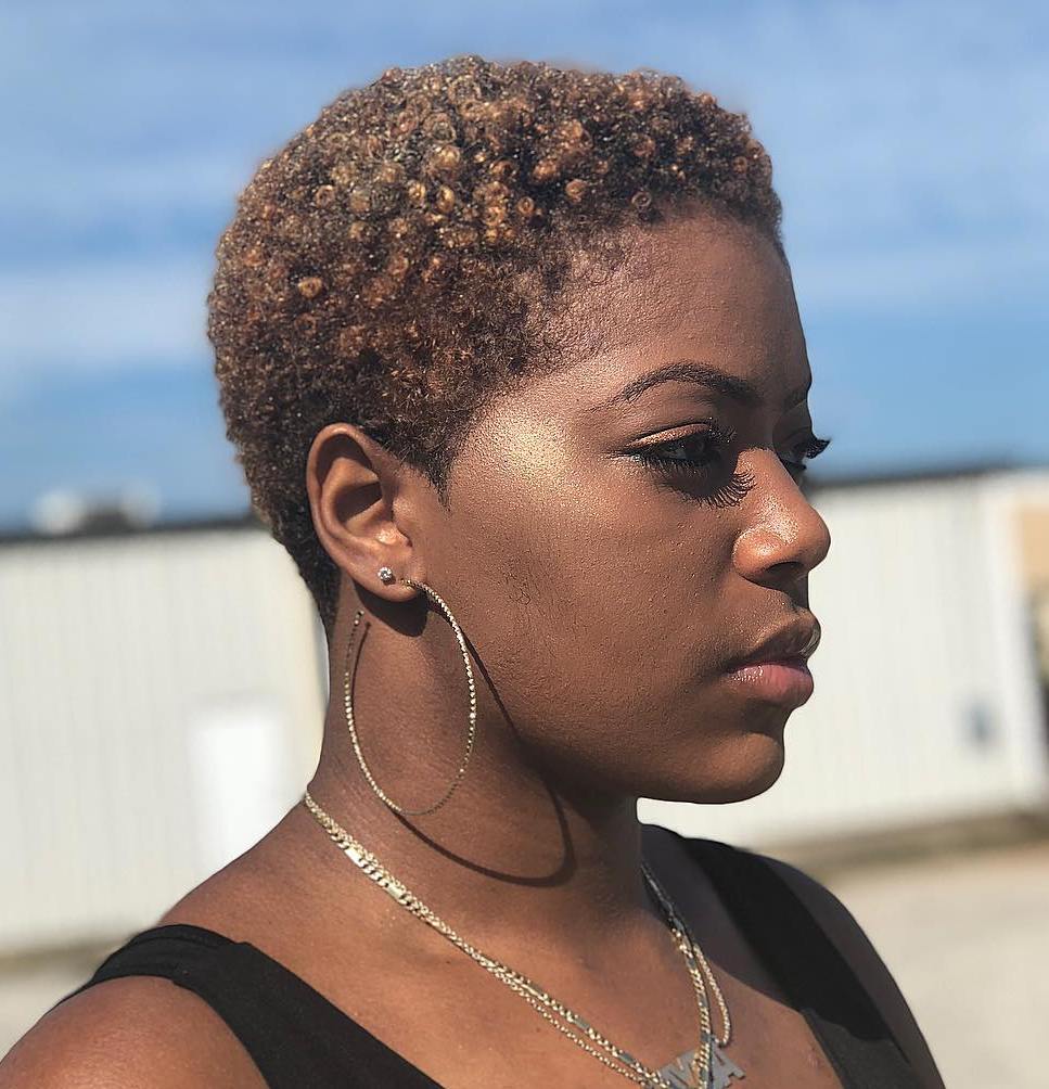 Images Of Black Women Tapered Short Coil Hairstyles - Wavy Haircut