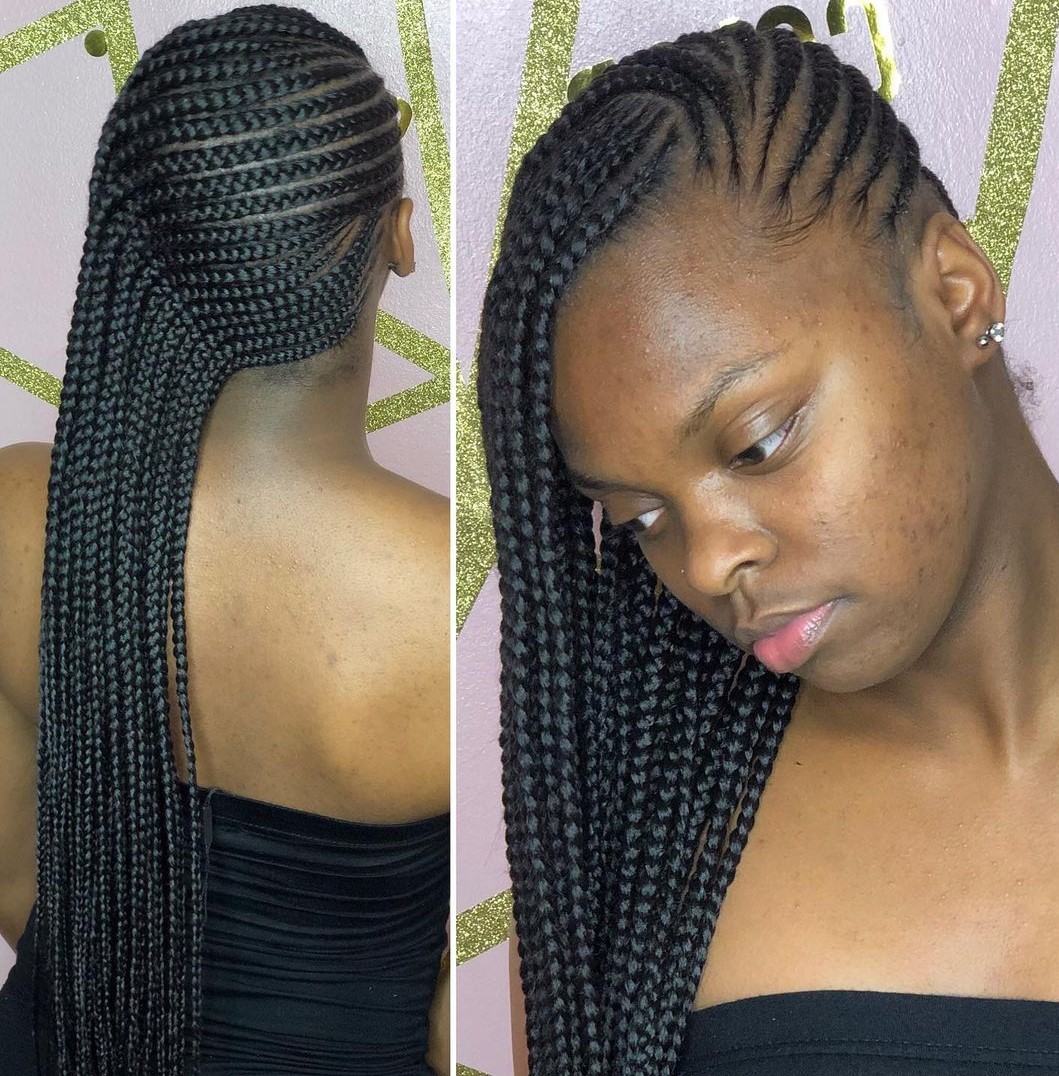 Simple Long Lemonade Braids