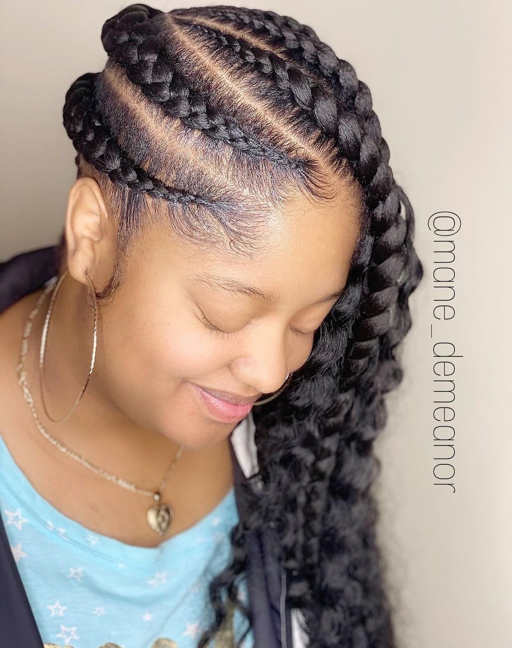 Large Lemonade Braids with Waves