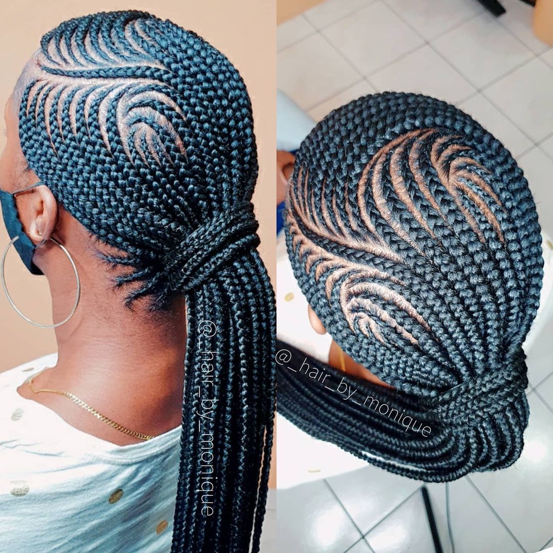 Curvy Cornrow Braids