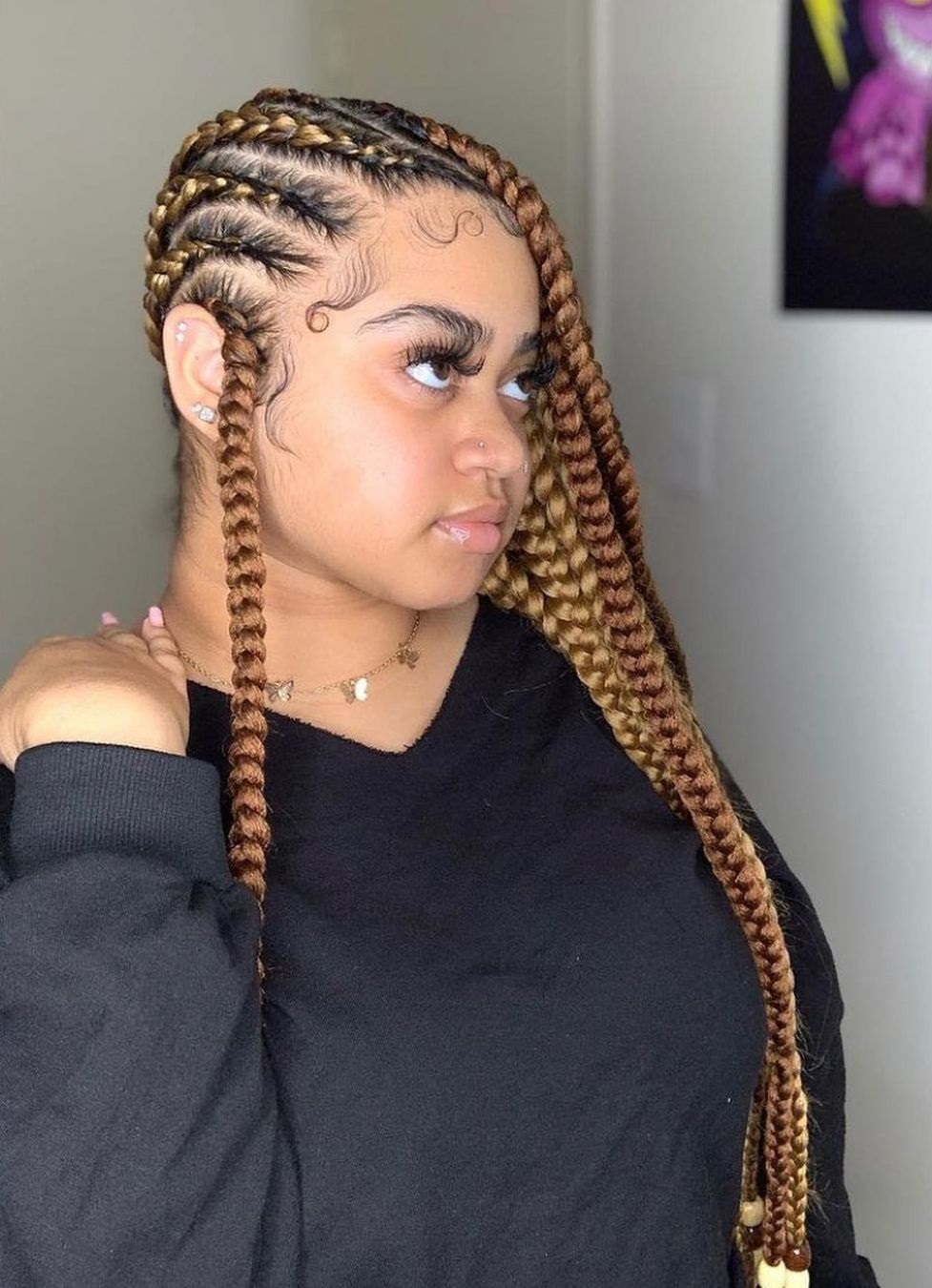 Chunky Beaded Lemonade Braids