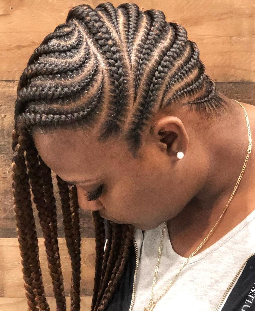 Trenzas Feed-In con mechas