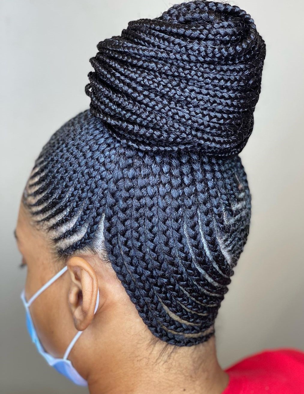 Bun Updo per Lemonade Braids