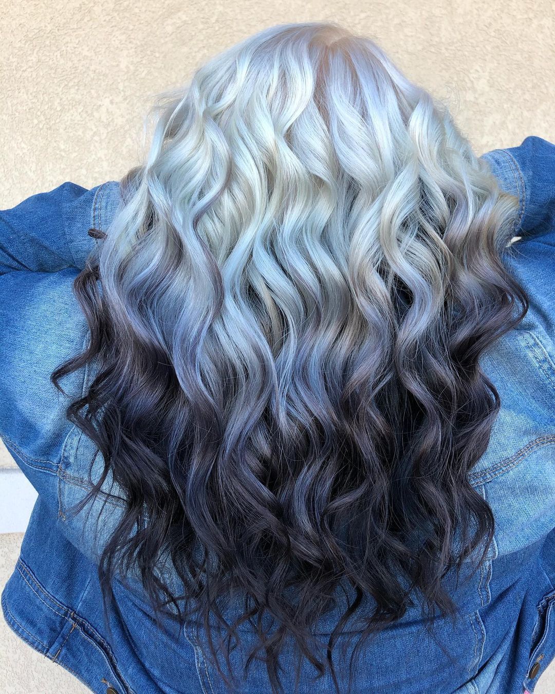 blonde hair blue tips