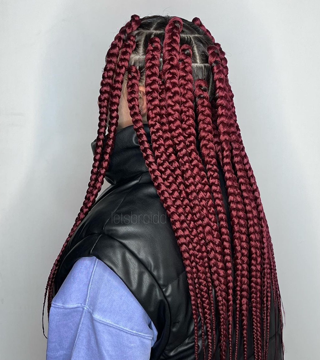 30 Spectacular Ways To Sport Jumbo Box Braids In 2024 - Hair Adviser