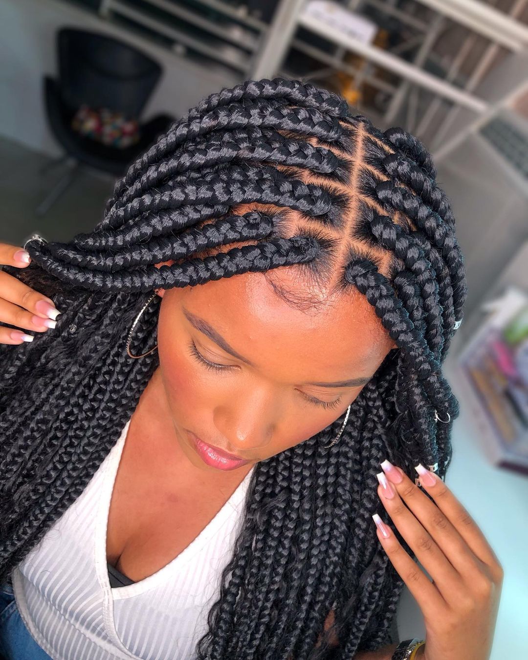 30 Spectacular Ways To Sport Jumbo Box Braids In 2024 - Hair Adviser